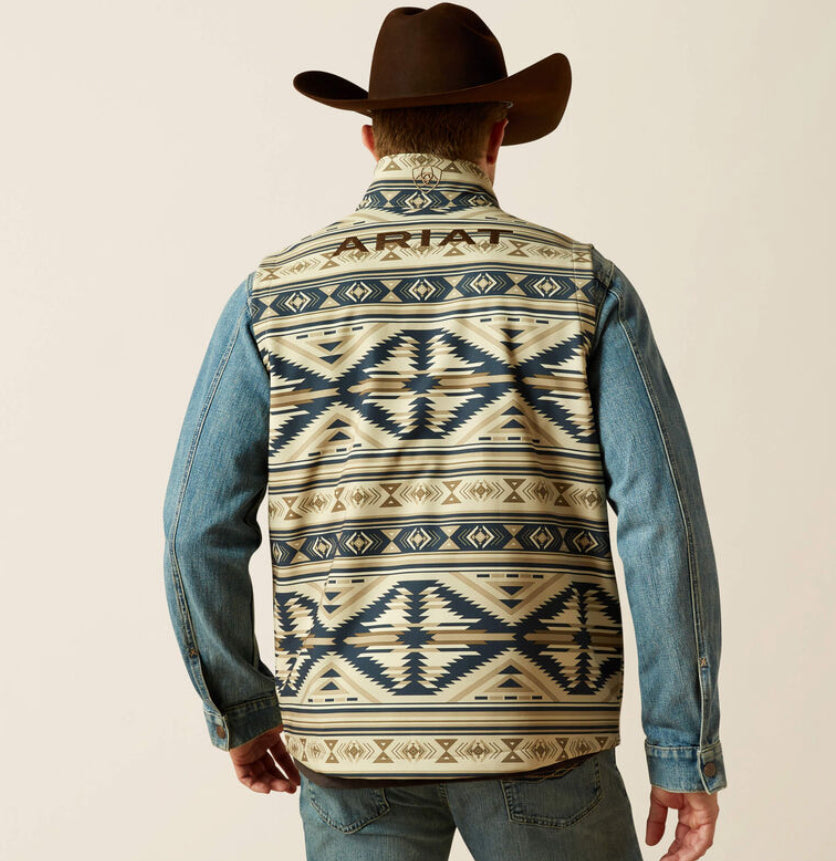 Ariat Men’s Southwestern Print Insulated Zip Vest