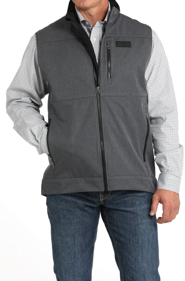 Cinch Men's Bonded Softshell Waffle Back Vest MWV1515022