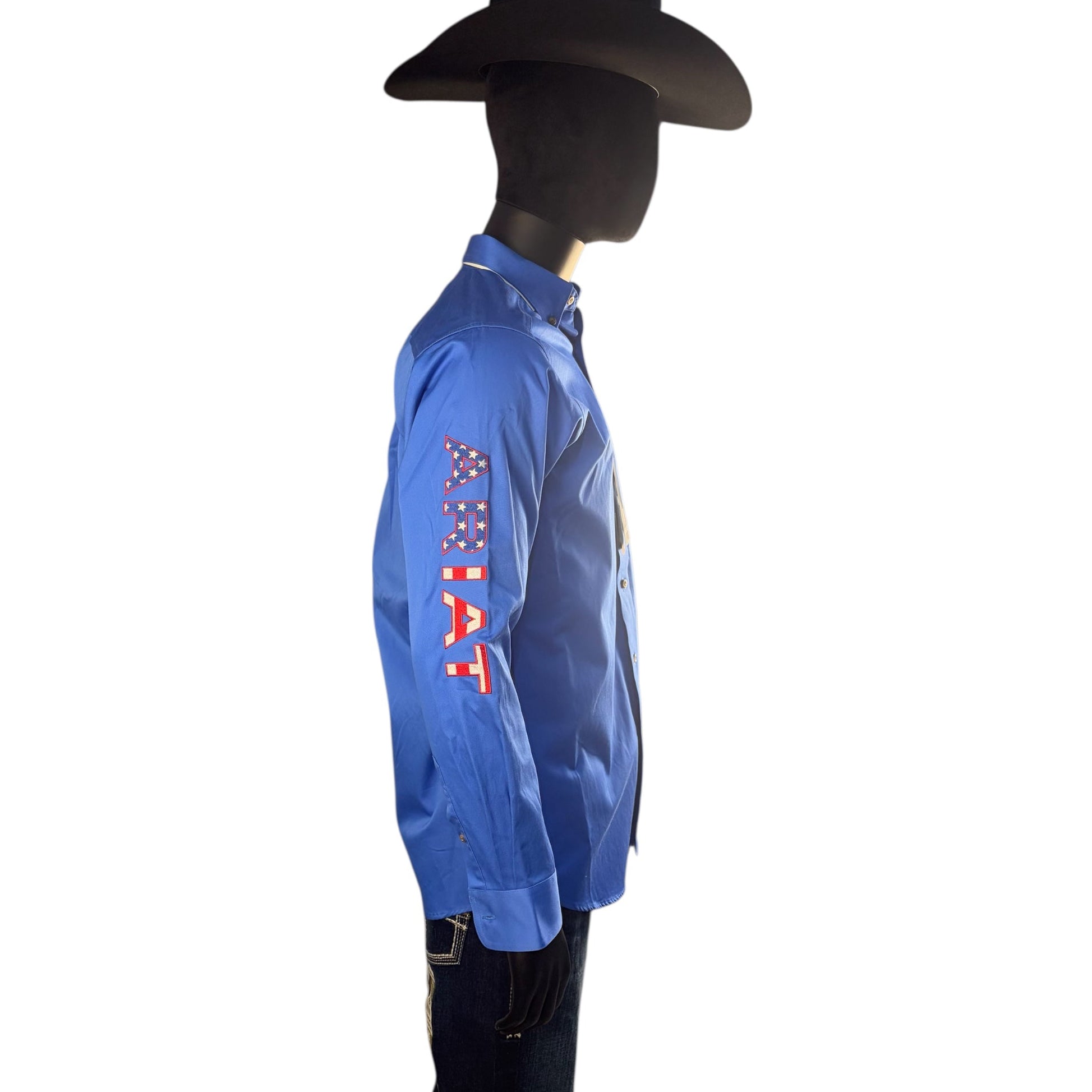 Ariat Men’s Royal Blue Solid Long Sleeve Western Shirt