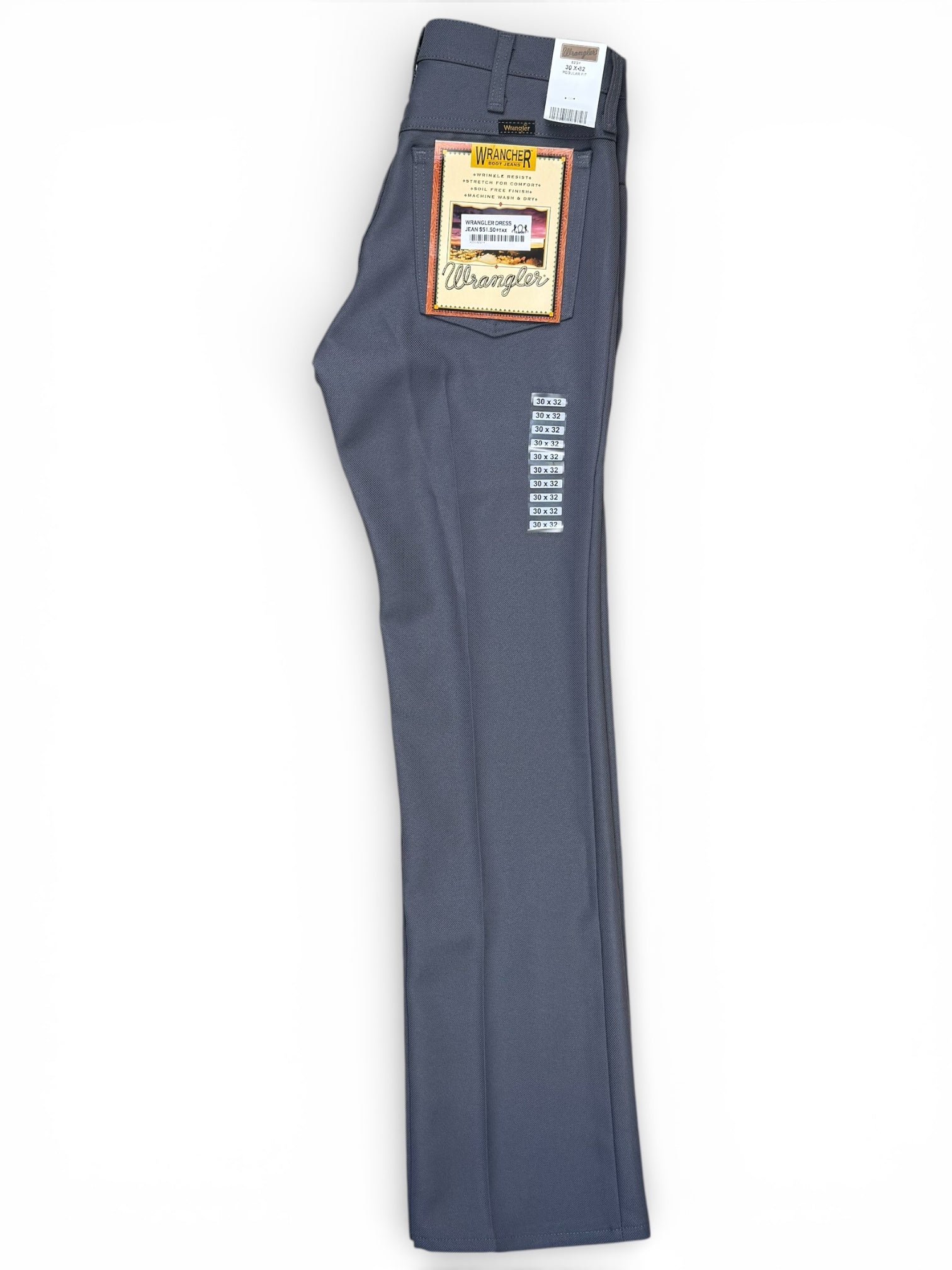 Wrangler Rancher Dress Gray Jeans – Regular Fit 00082
