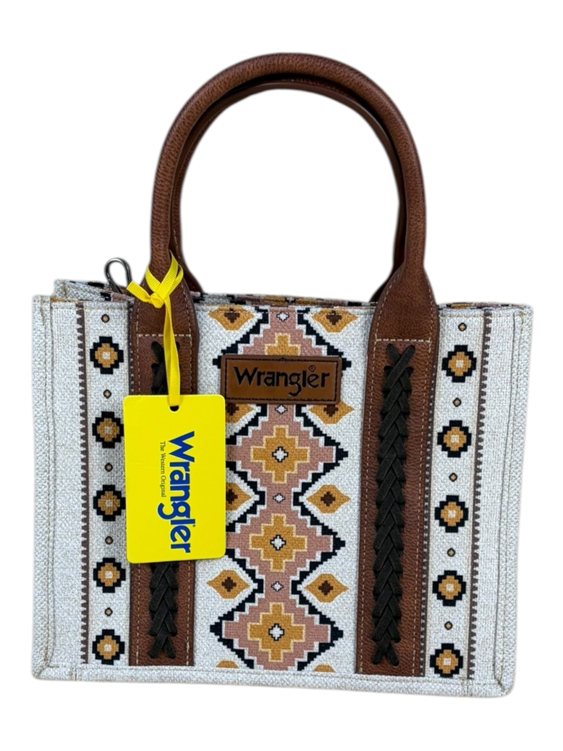 Wrangler Southwestern Aztec Canvas Tote Bag