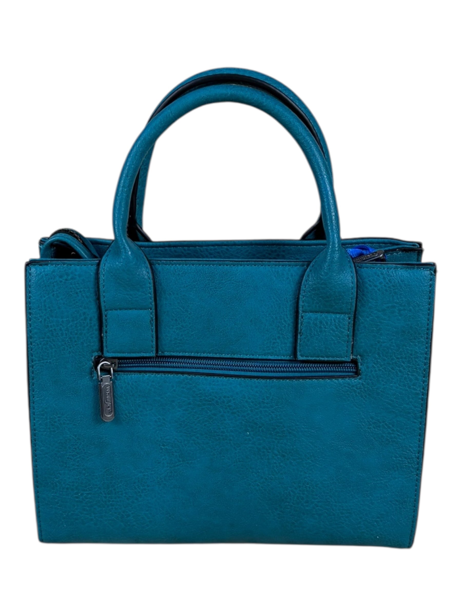 Wrangler Teal Aztec Print Tote Bag