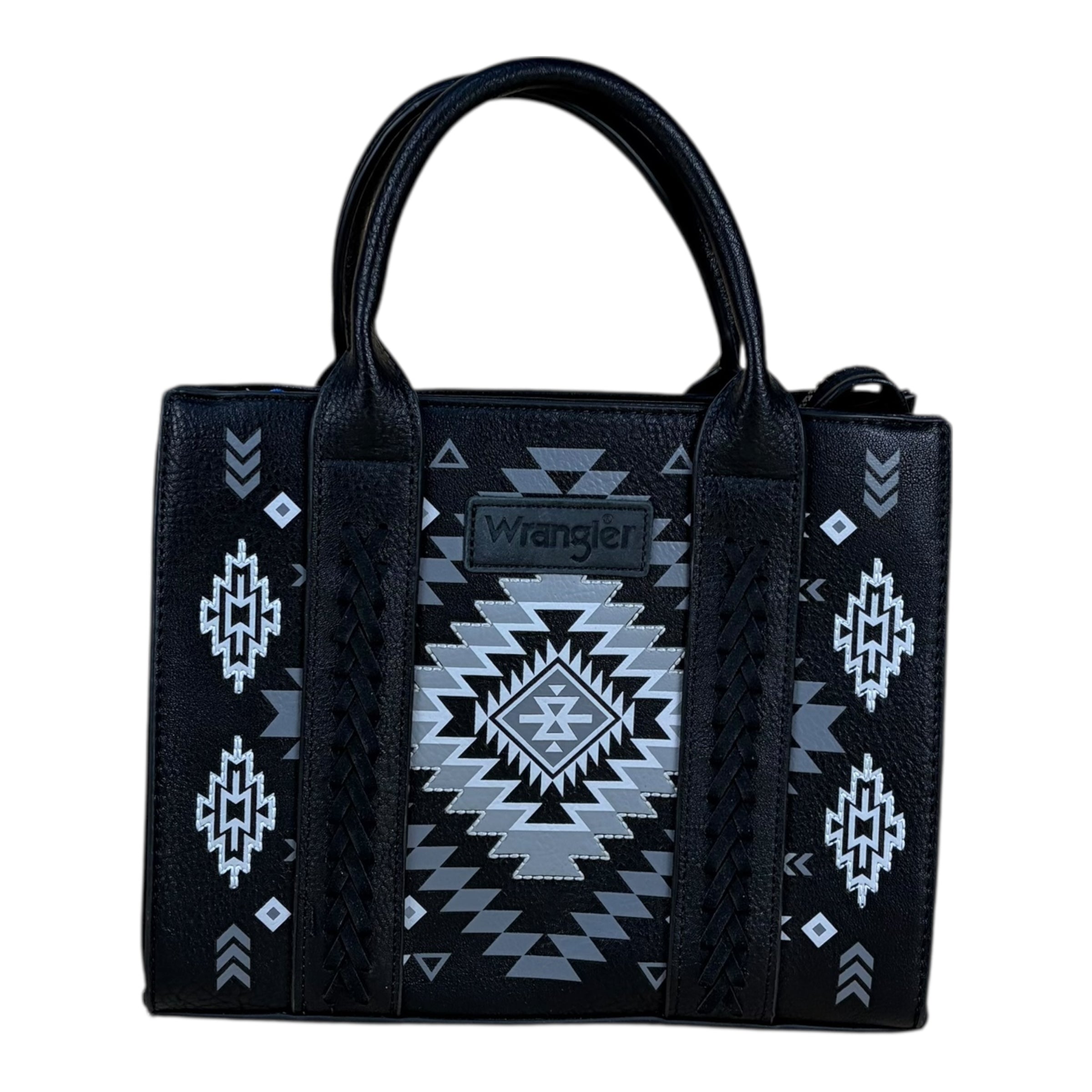 Wrangler Black Aztec Print Tote Bag