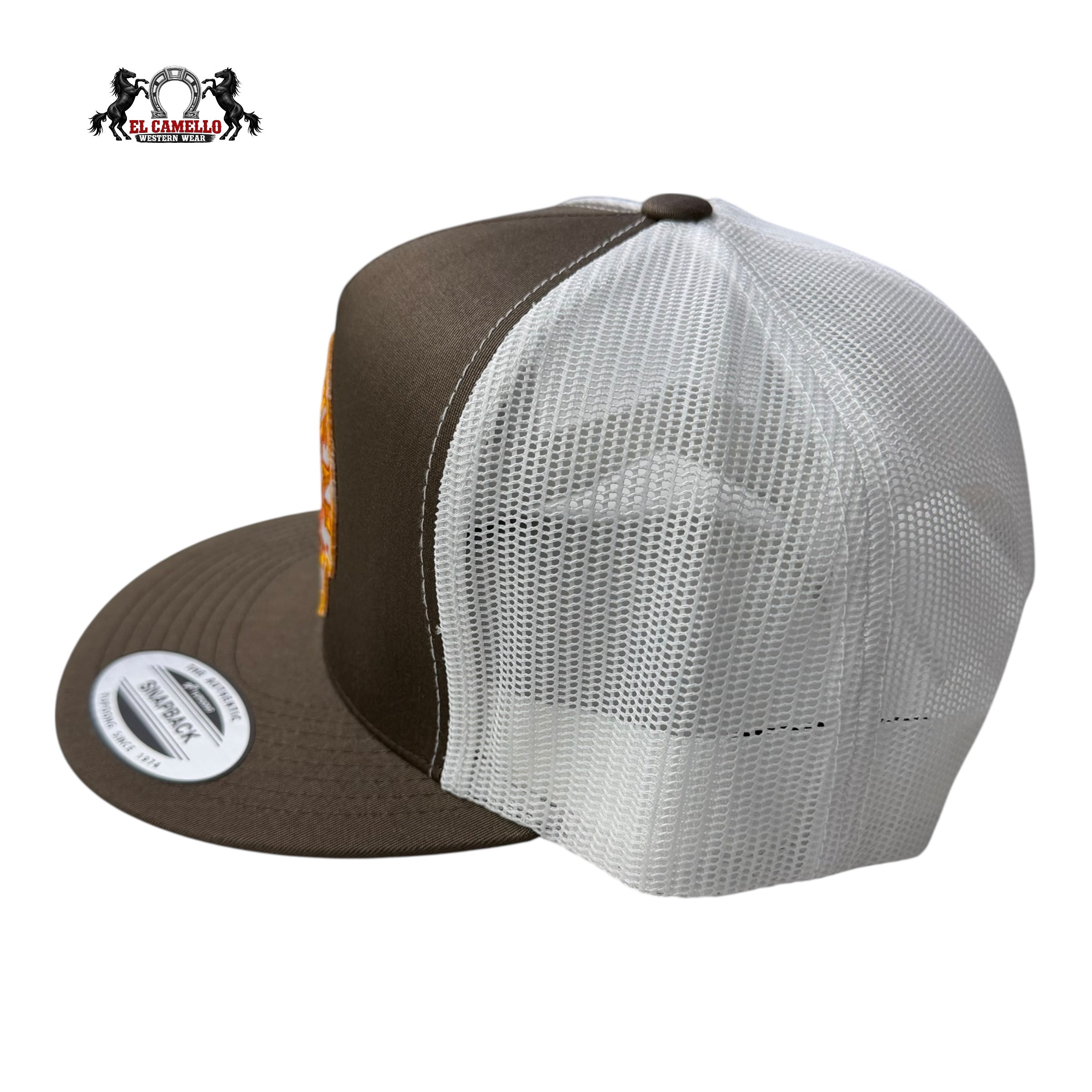 Lazy J Ranch Wear “Ranch Wear” Brown & White Snapback