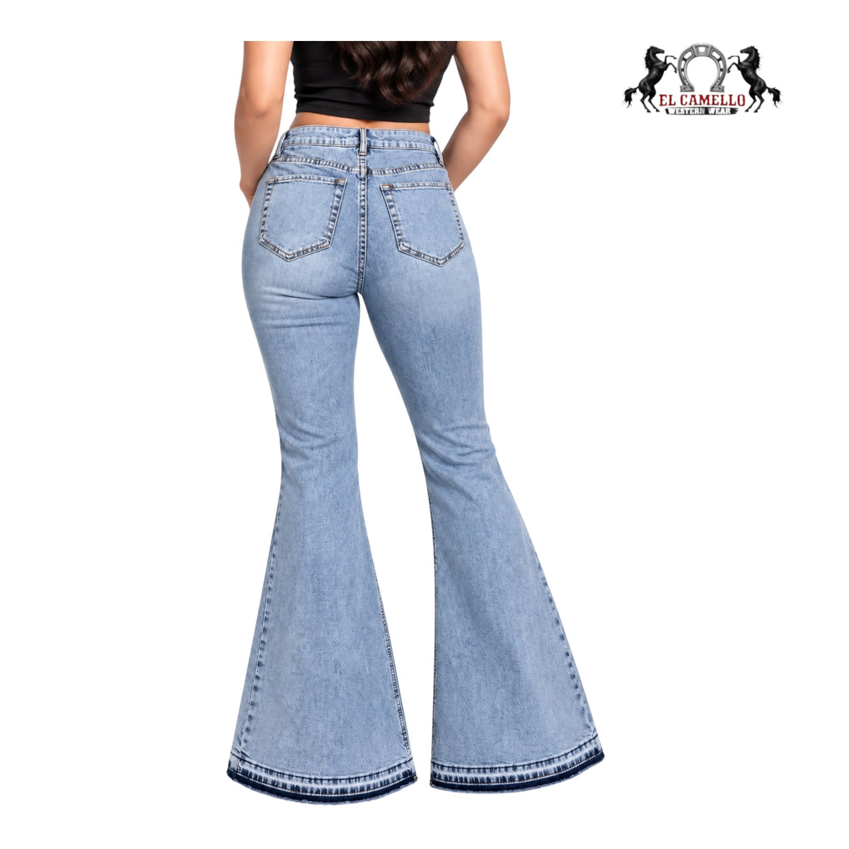 Women's Rock & Roll High Rise Distressed Flare Jean BW6HD06062