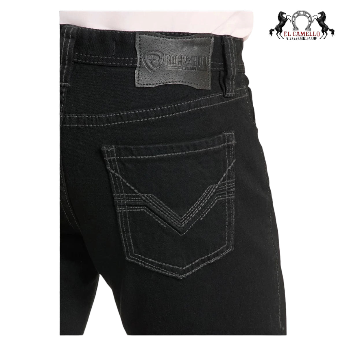 BLACK RELAXED FIT STRAIGHT LEG JEANS BMOSD02484