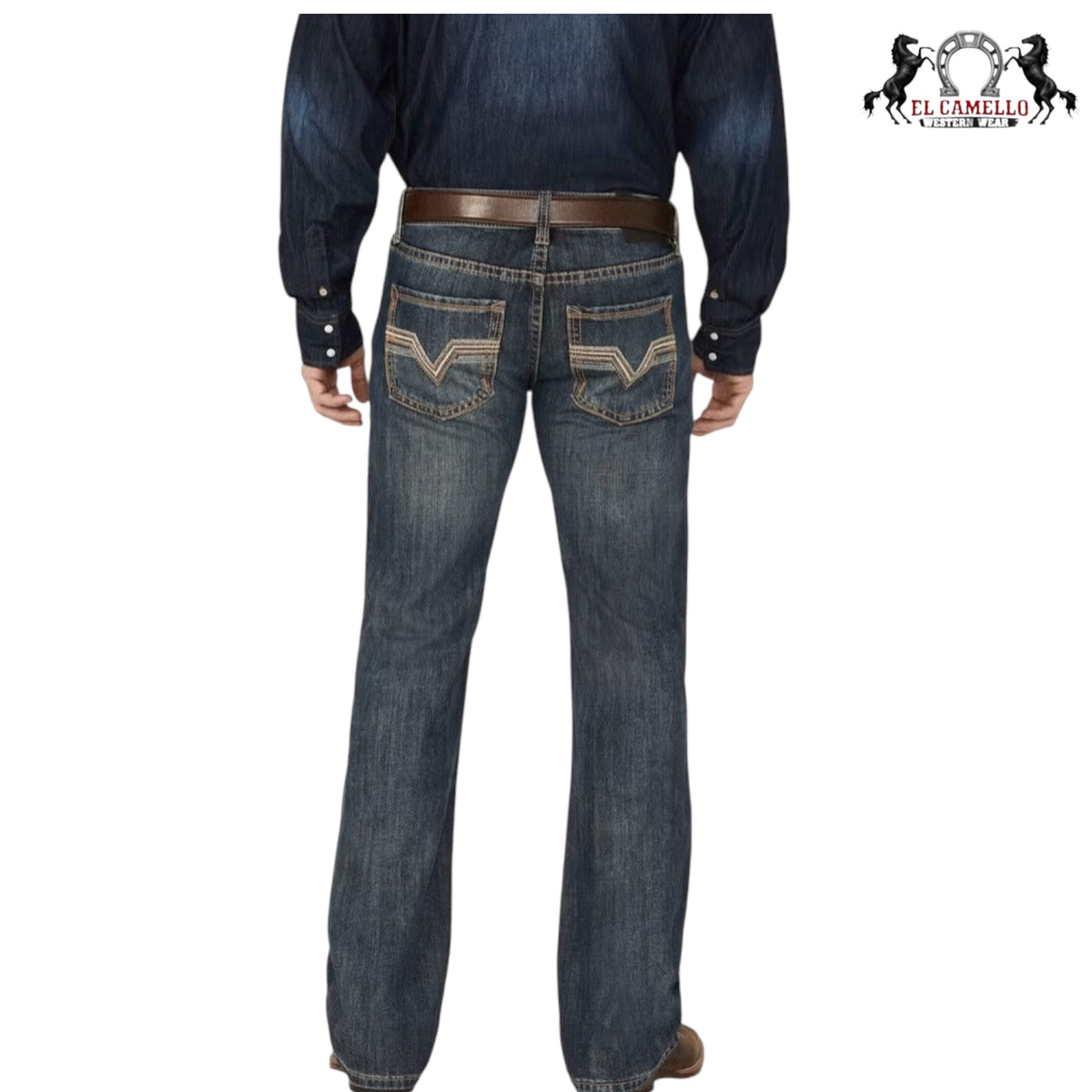 Men's Rock & Roll Cowboy Regular Fit Stackable Boot Cut Jean #MSP1763