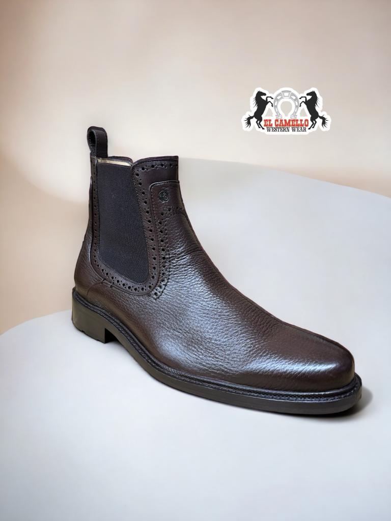 Franco Cuadra Brown Deer / Calf Ankle Boot FC442