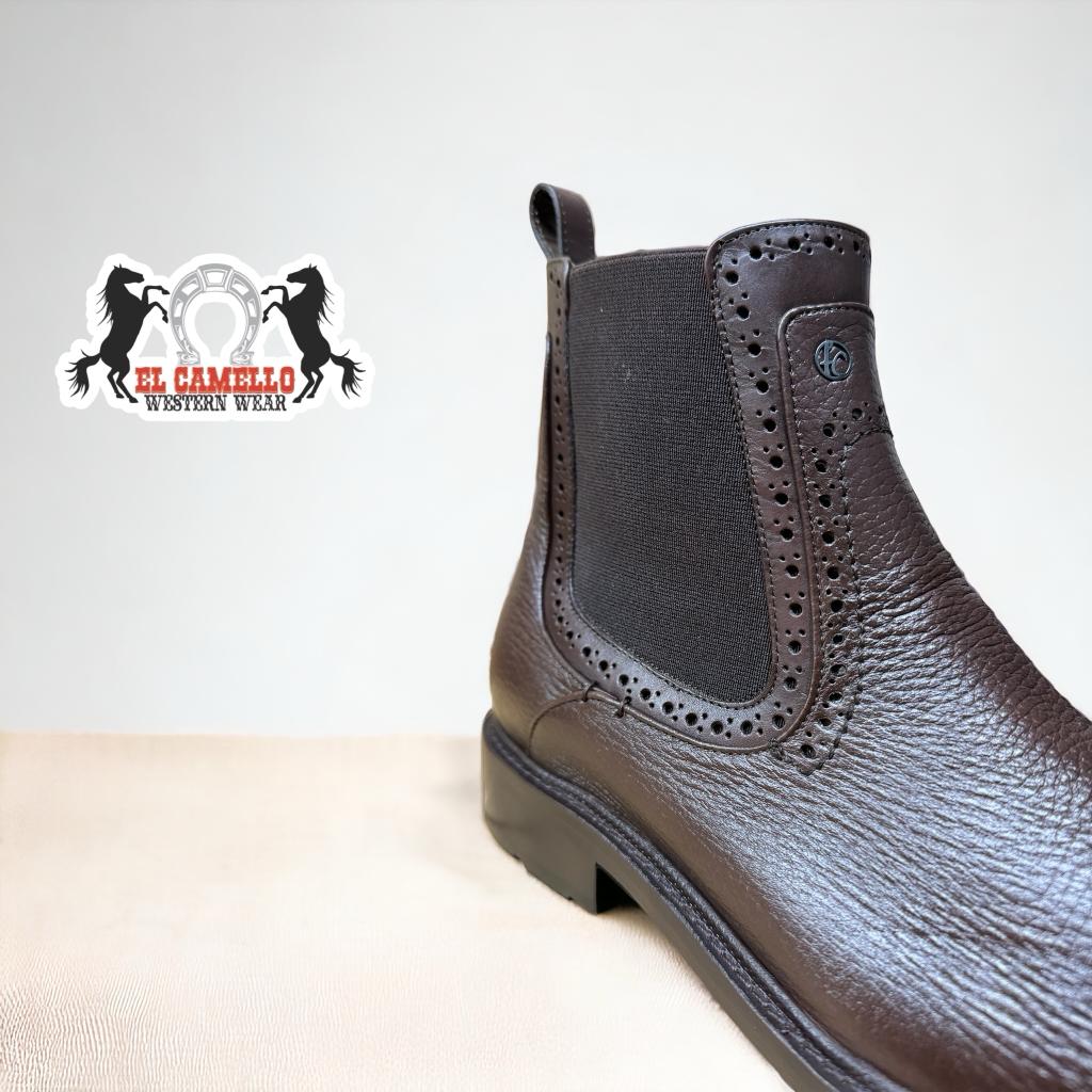 Franco Cuadra Brown Deer / Calf Ankle Boot FC442