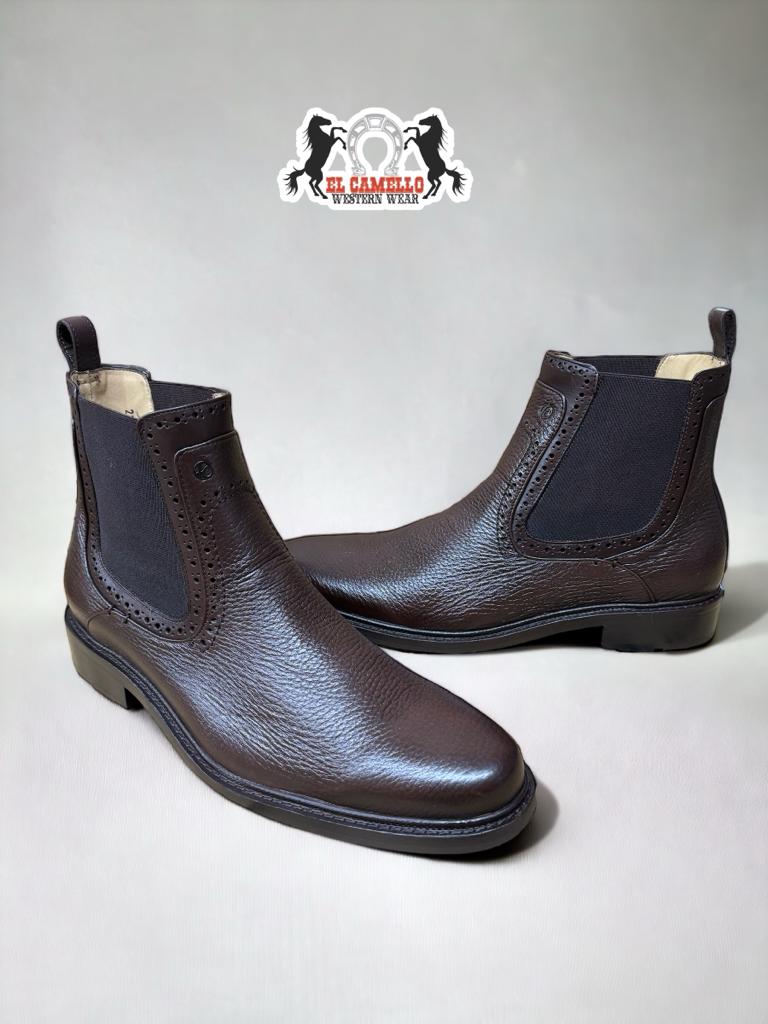 Franco Cuadra Brown Deer / Calf Ankle Boot FC442