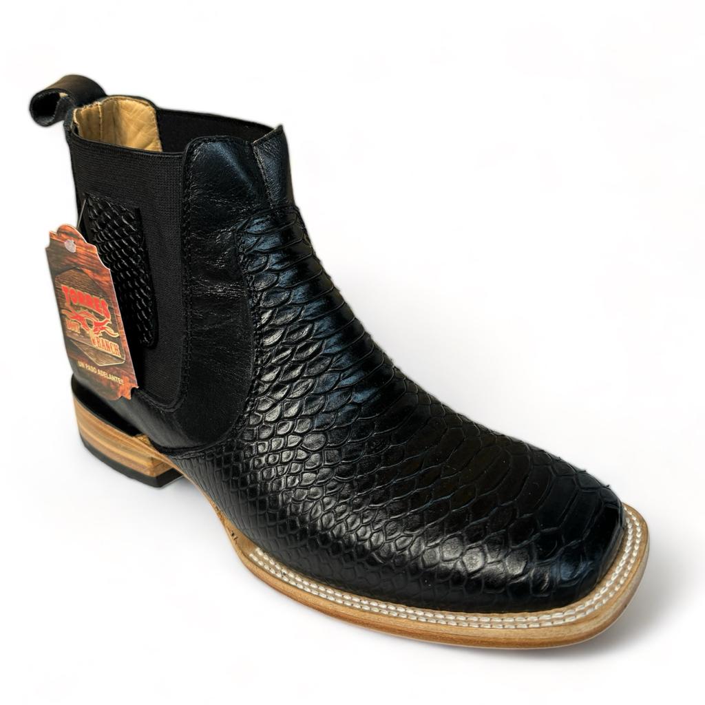 Botin de piton negro torres boot