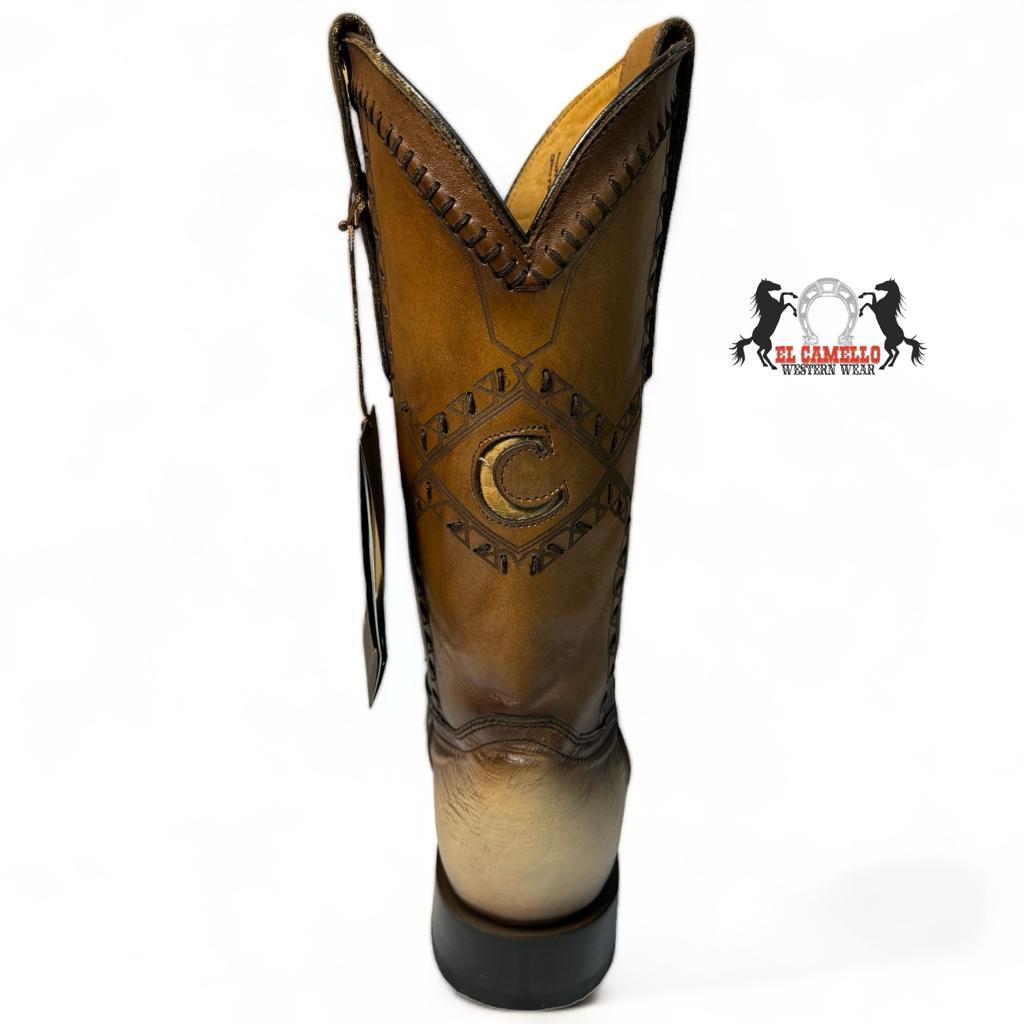 CUADRA ORIX OSTRICH BELLY SQUARE TOE BOOT CU785