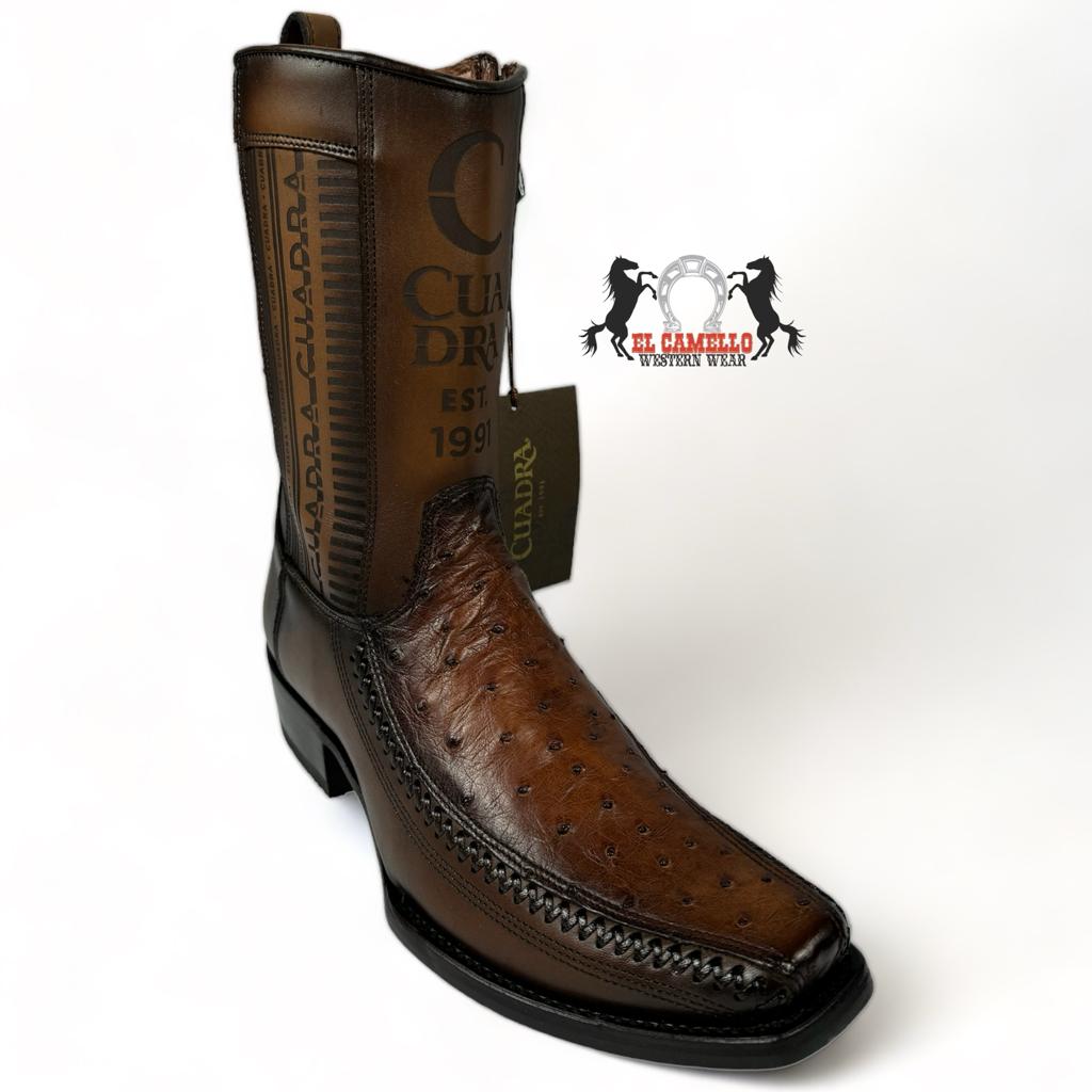 CUADRA OSTRICH CHESNUT LASER & WOVEN CU804