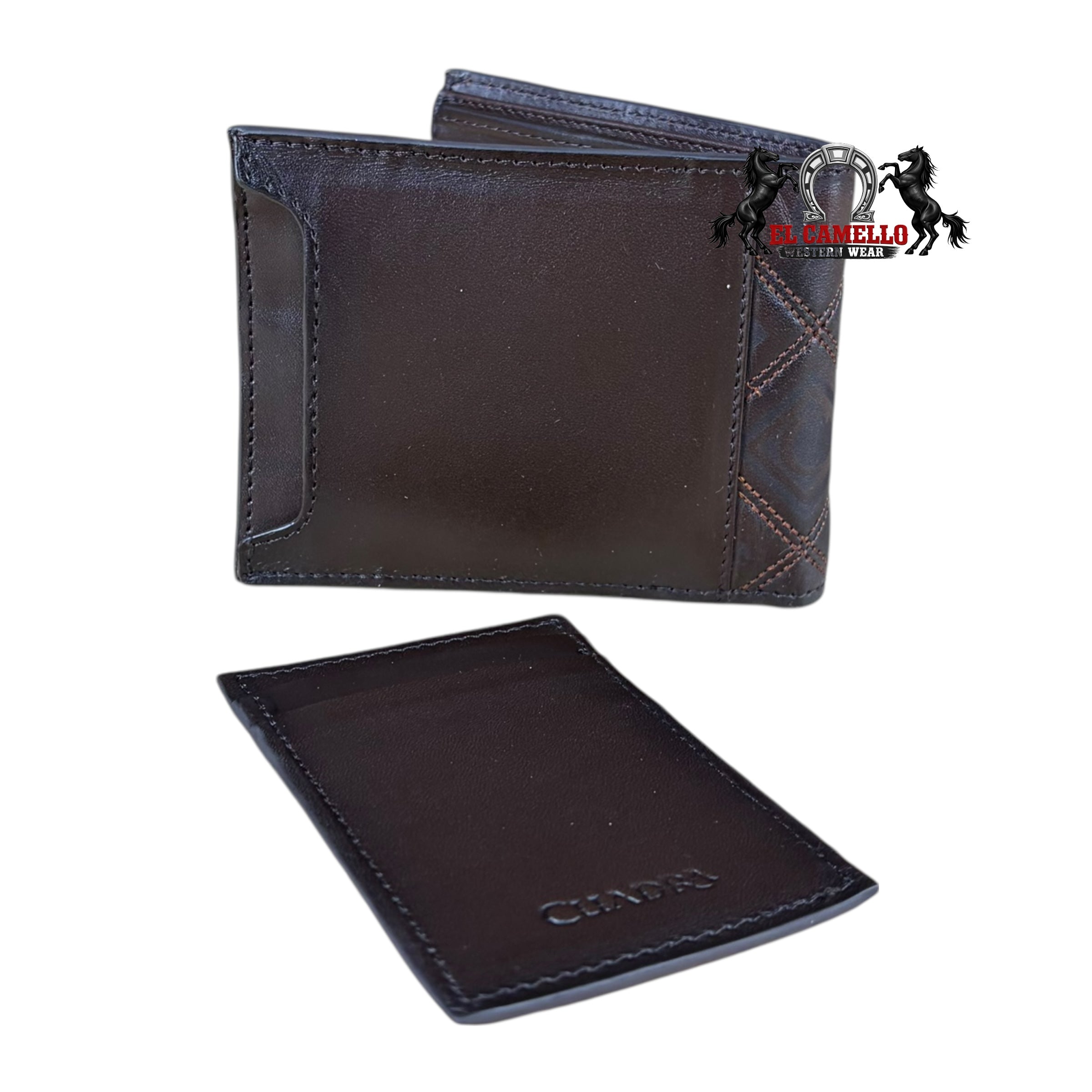 Cuadra Men’s Brown Leather Bifold Wallet – Style DU710