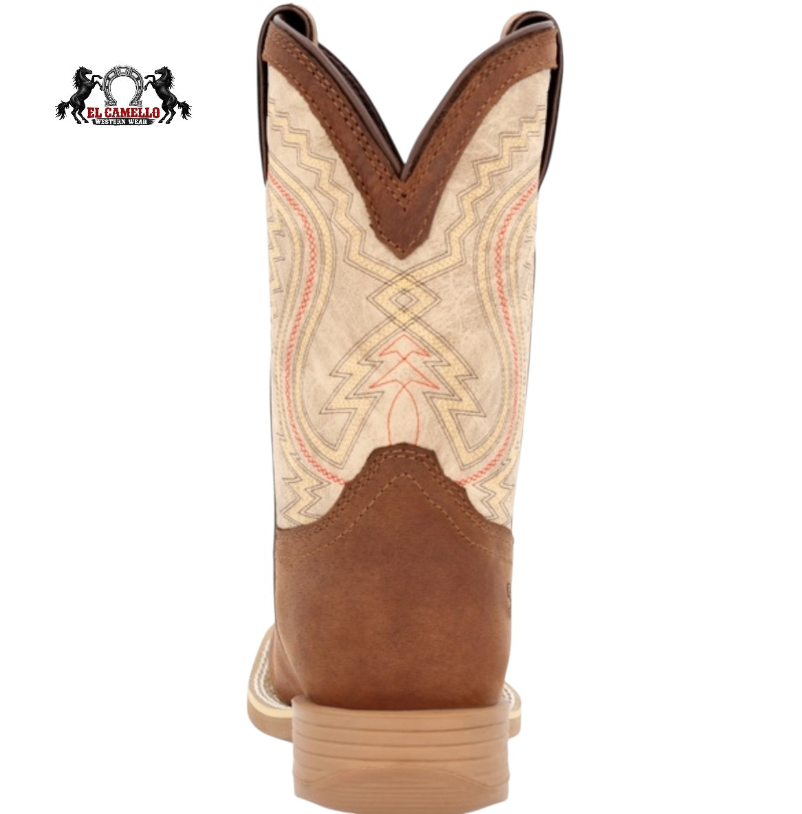 Durango Kids Lil’ Rebel Pro Coffee/Bone Western Boots DBT0241C Square Toe
