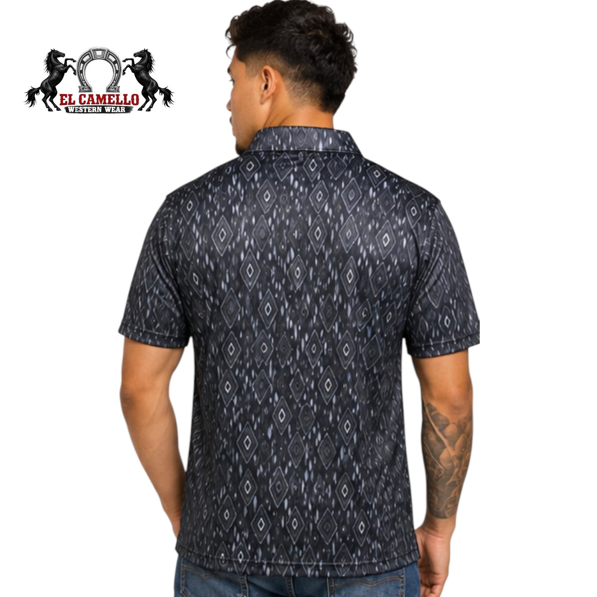 Platini PGP11428 Men’s Black Polo Shirt
