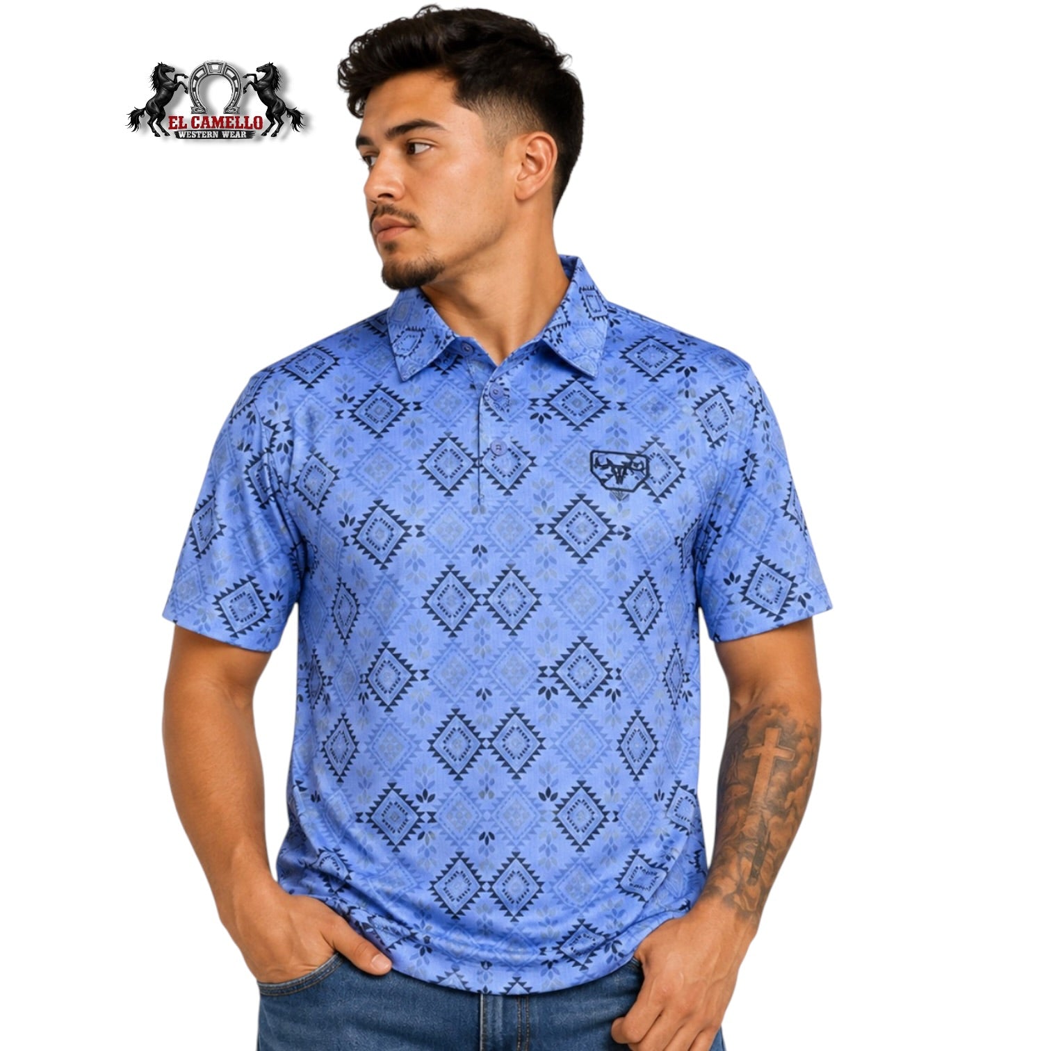 Platini PGP11418 Men’s Blue Polo Shirt