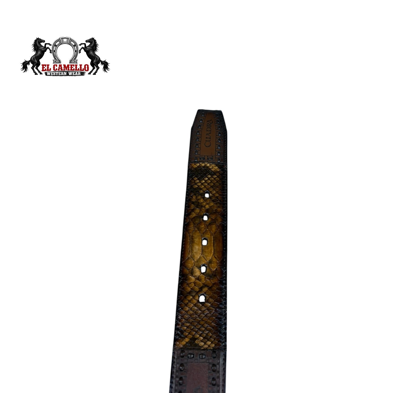 Cuadra Men’s Brown Leather Belt with Cuadra “C” Buckle BC200