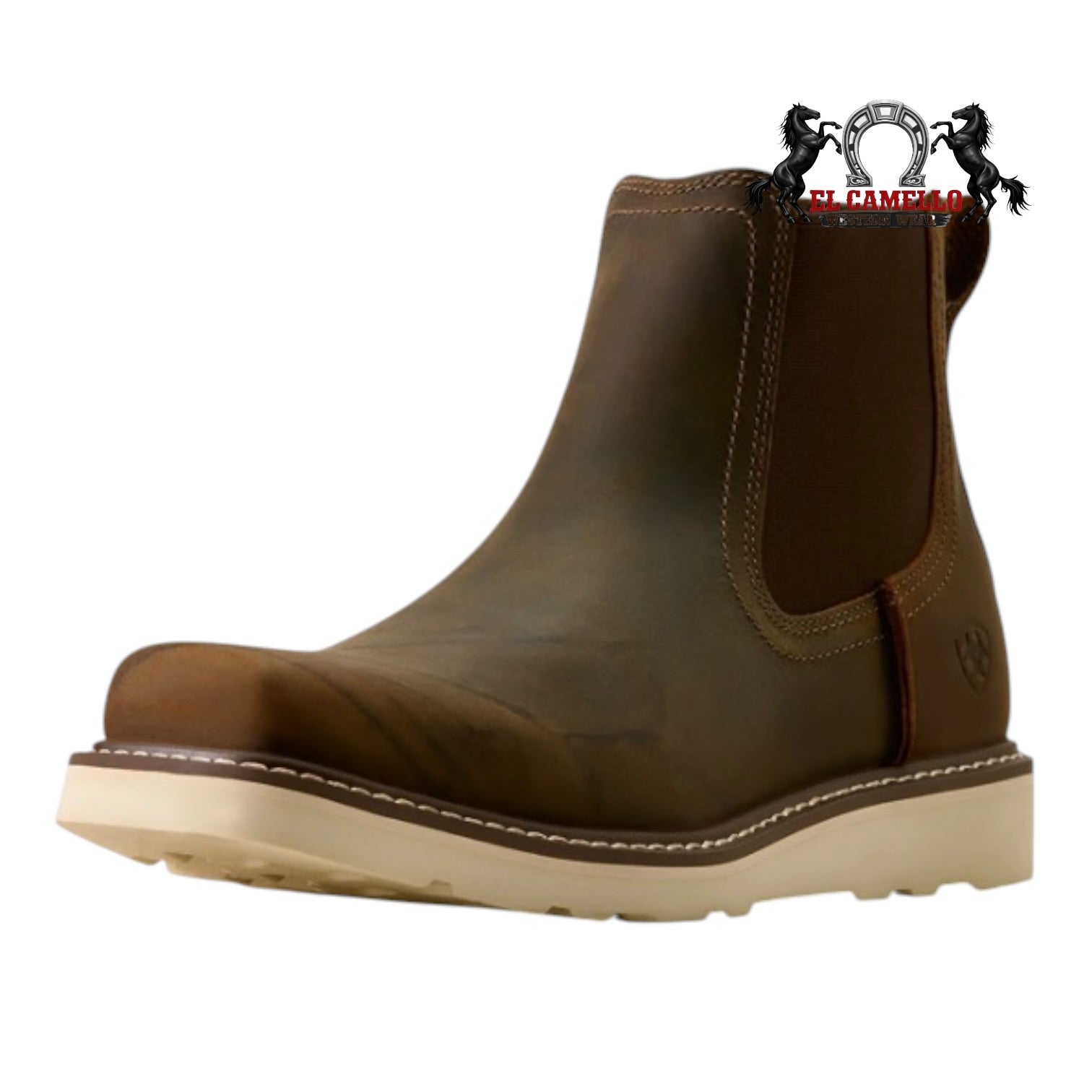Ariat Men's Rambler Recon Baked Brown Square Toe Chelsea Boot 10080439
