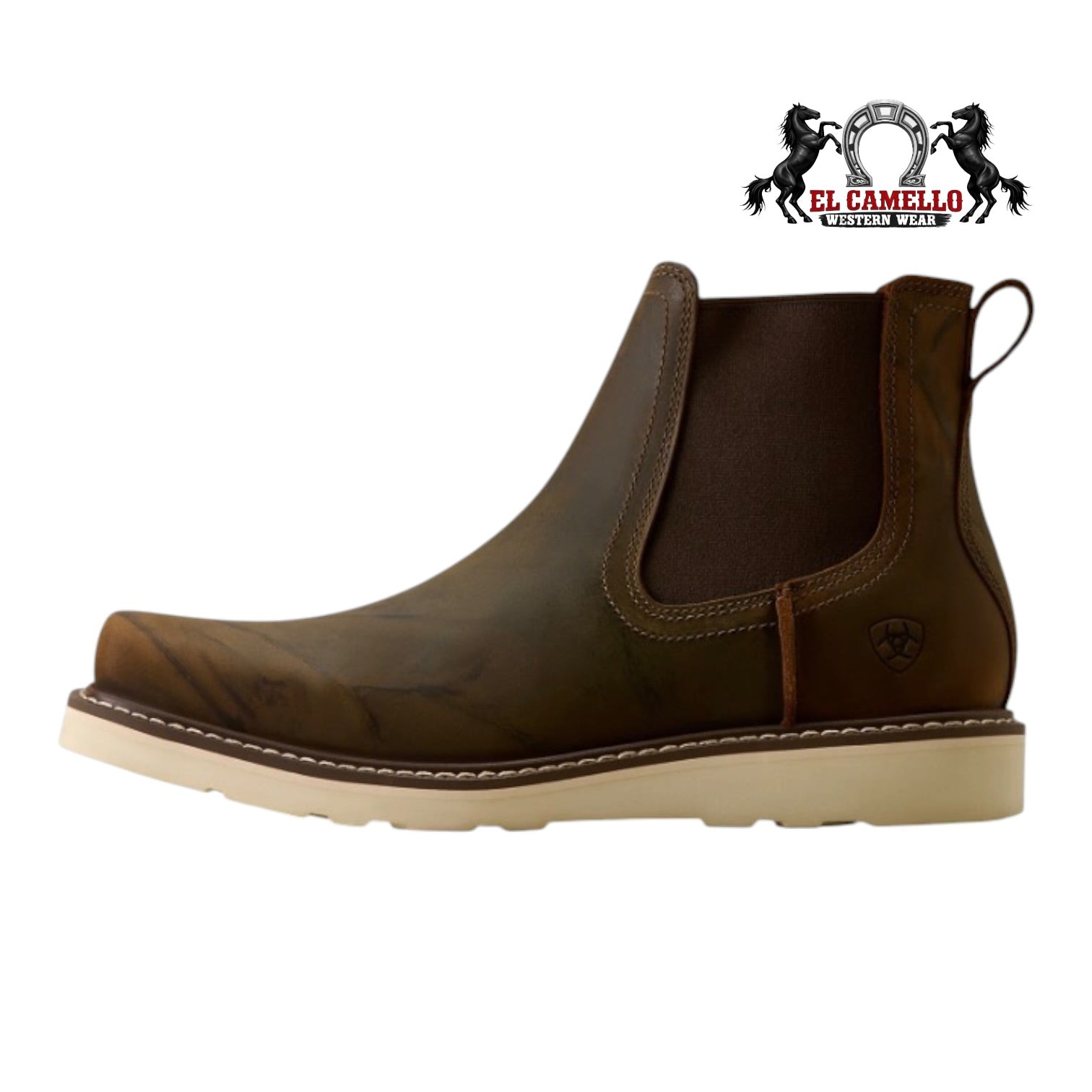 Ariat Men's Rambler Recon Baked Brown Square Toe Chelsea Boot 10080439