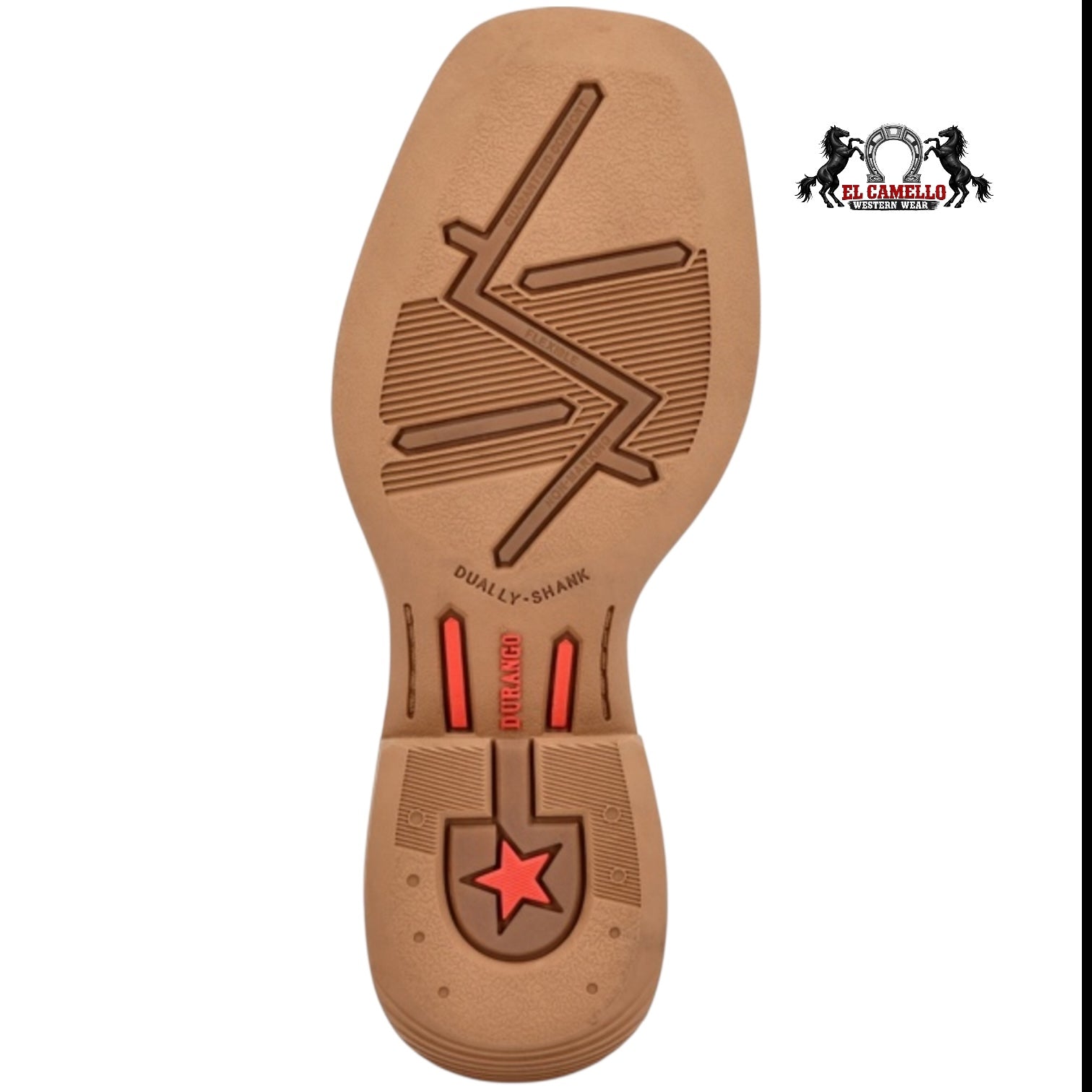 Durango Kids Lil’ Rebel Pro Trail Brown/White Western Boots DBT0242C Square Toe
