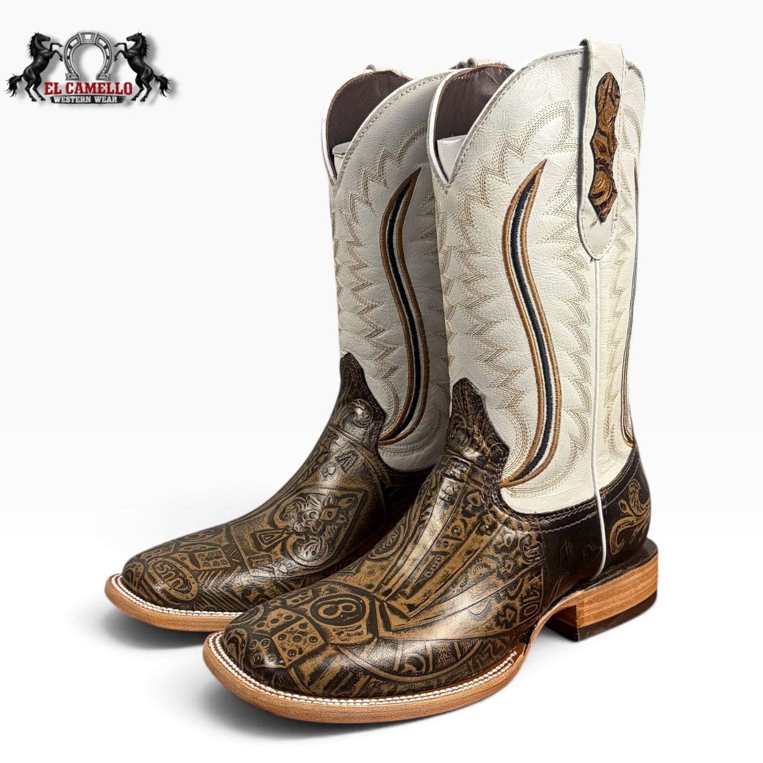 Torres Boots Cincelado Café / Napa Blanco – TTBM4330