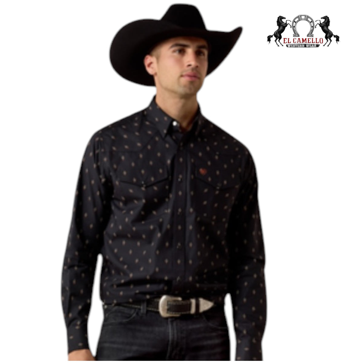 ARIAT MEN'S BLACK GEO PRINT 10080667