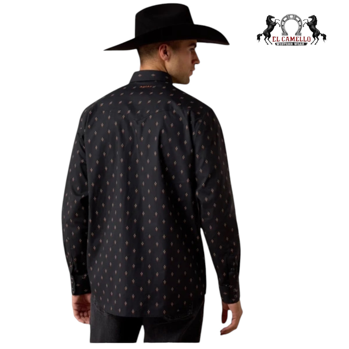 ARIAT MEN'S BLACK GEO PRINT 10080667