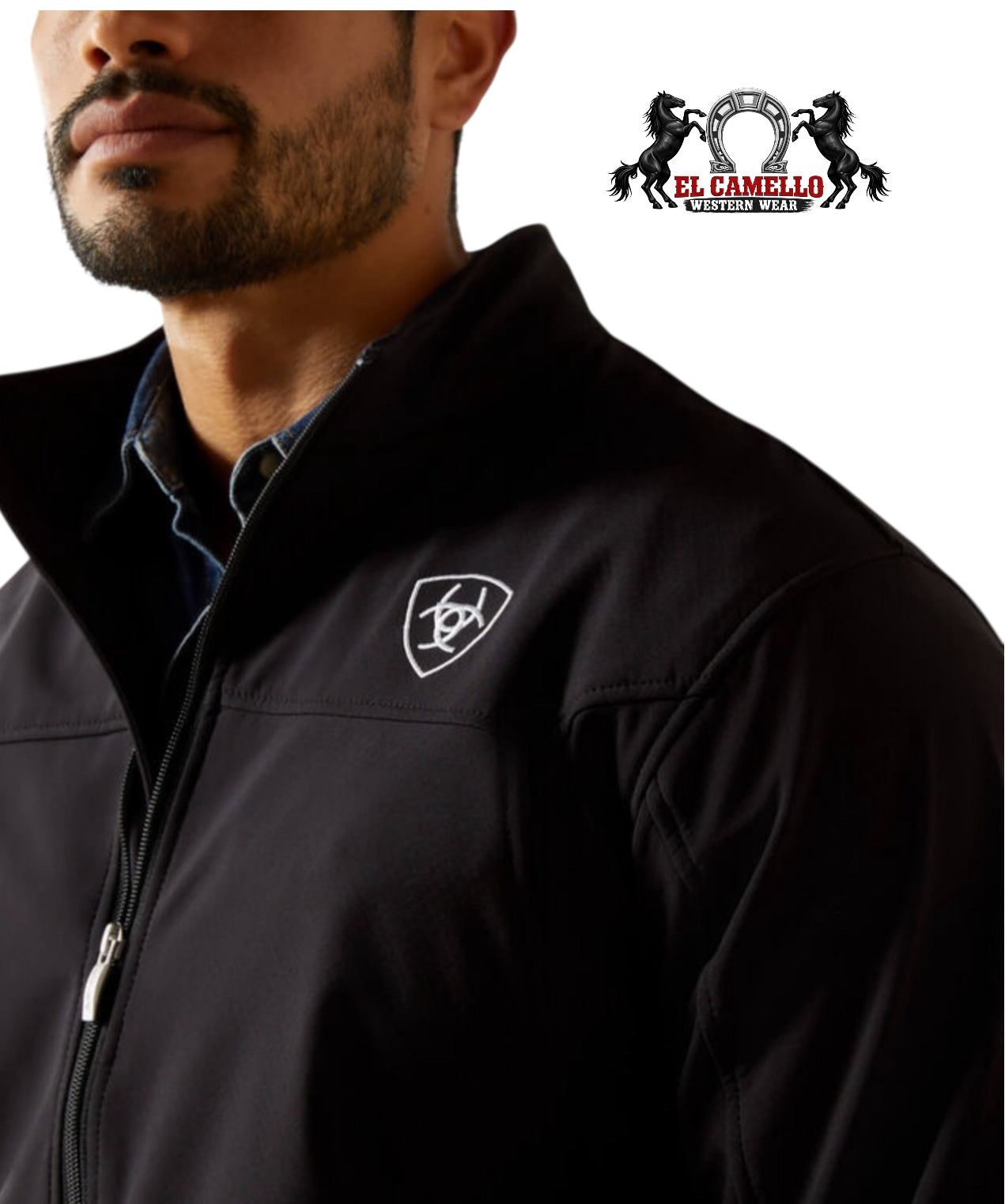 Ariat Men’s Black Mexico Flag Softshell Jacket – Full Zip Western Performance Jacket
10031424