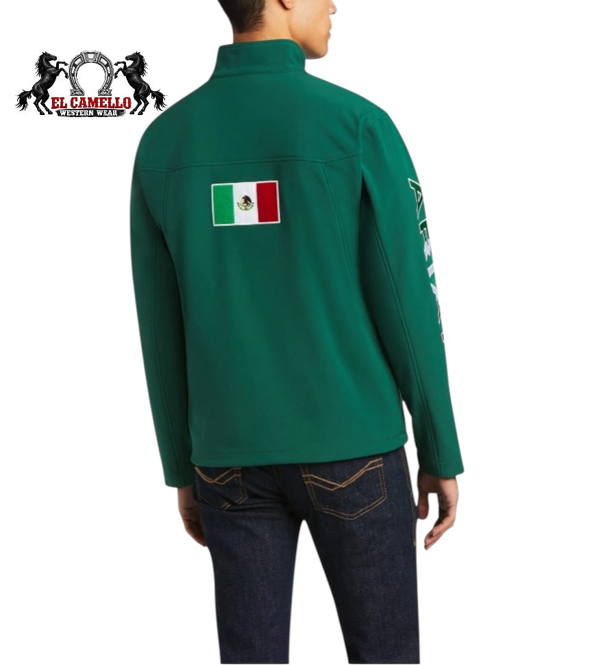 Ariat Men’s Green Mexico Flag Softshell Jacket – Full Zip Western Performance Jacket
10039459
