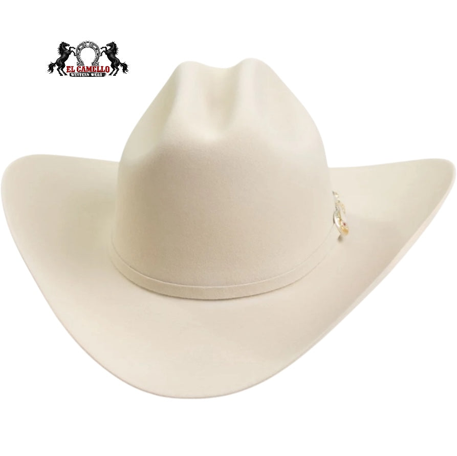 Larry Mahan 5X Belly Western Cowboy Hat – Classic Felt Hat with Gold Buckle Band