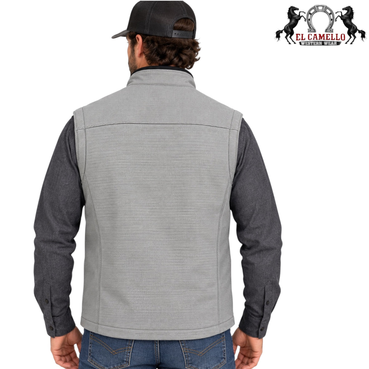 CINCH MENS GRAY  VEST MWV1515023