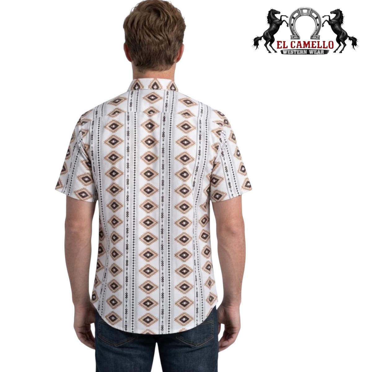 PGS11555 Diamond Tribal Print Performance Shirt