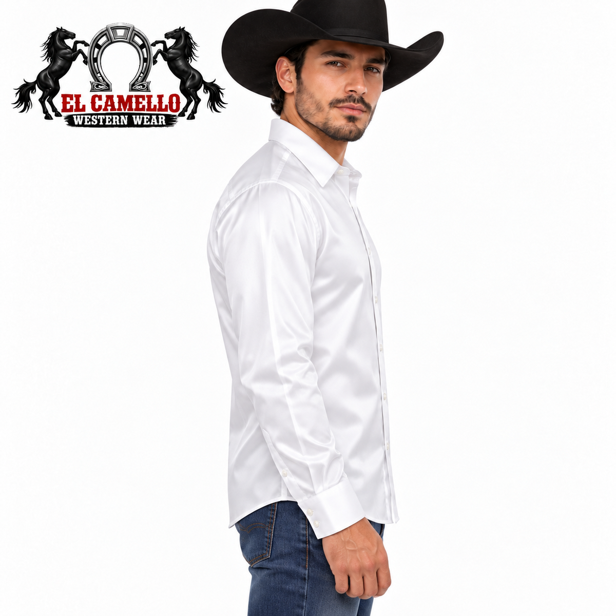 CHUXX Men’s White Long Sleeve Button-Up Shirt – CHLS2120