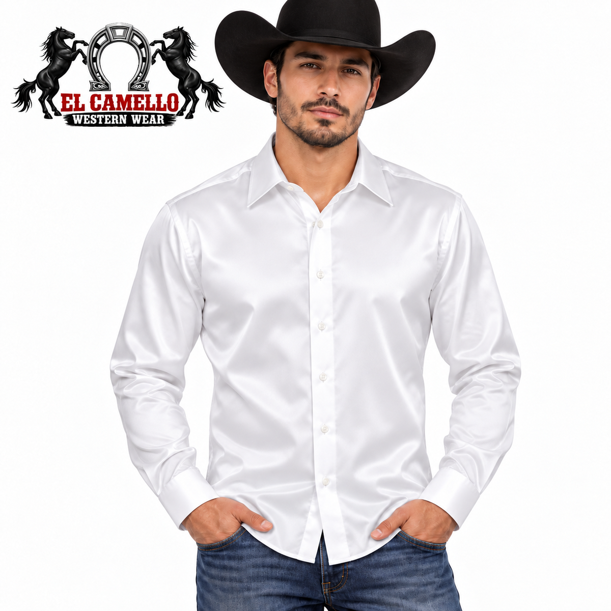 CHUXX Men’s White Long Sleeve Button-Up Shirt – CHLS2120