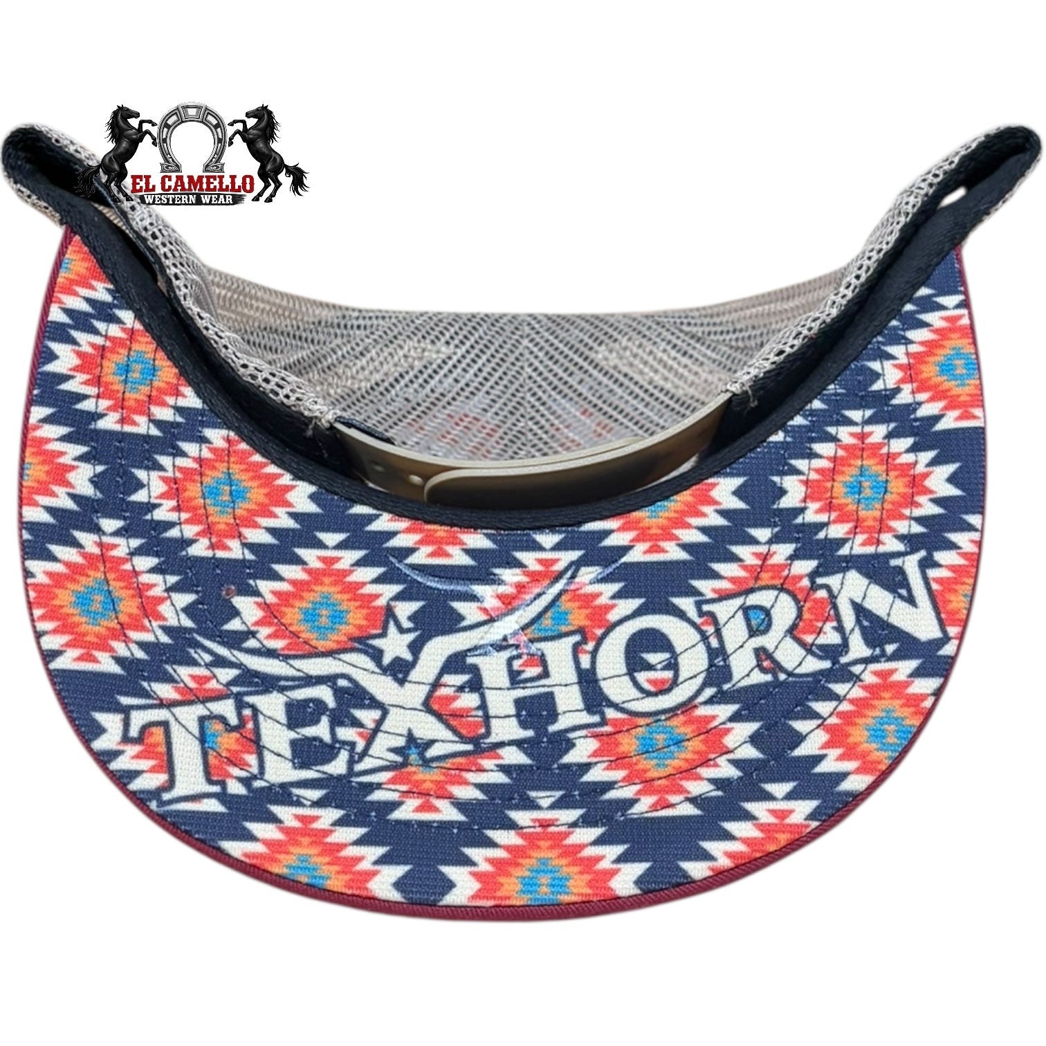 Texhorn Red Feather Aztec Patch Mesh Back Snapback Cap