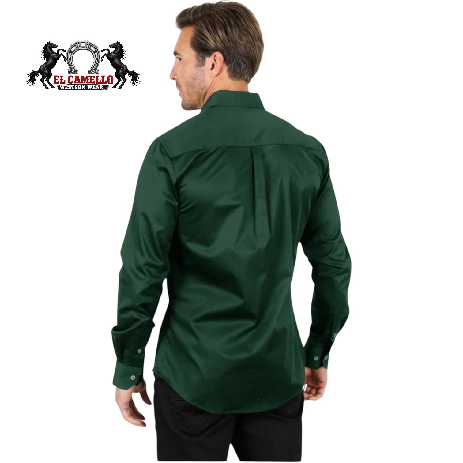 Platini Men’s Solid Green Long Sleeve Button-Down Shirt
CTL9667