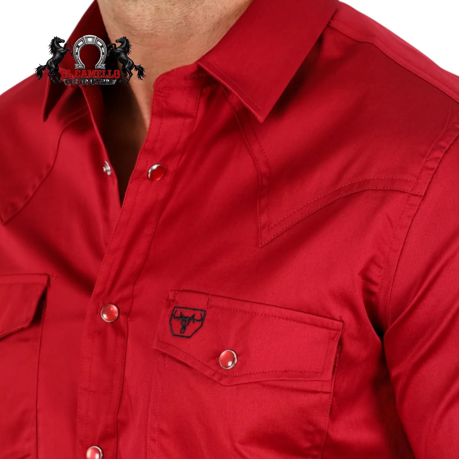 Platini Men’s Solid Red Long Sleeve Button-Down Shirt
CTL10700