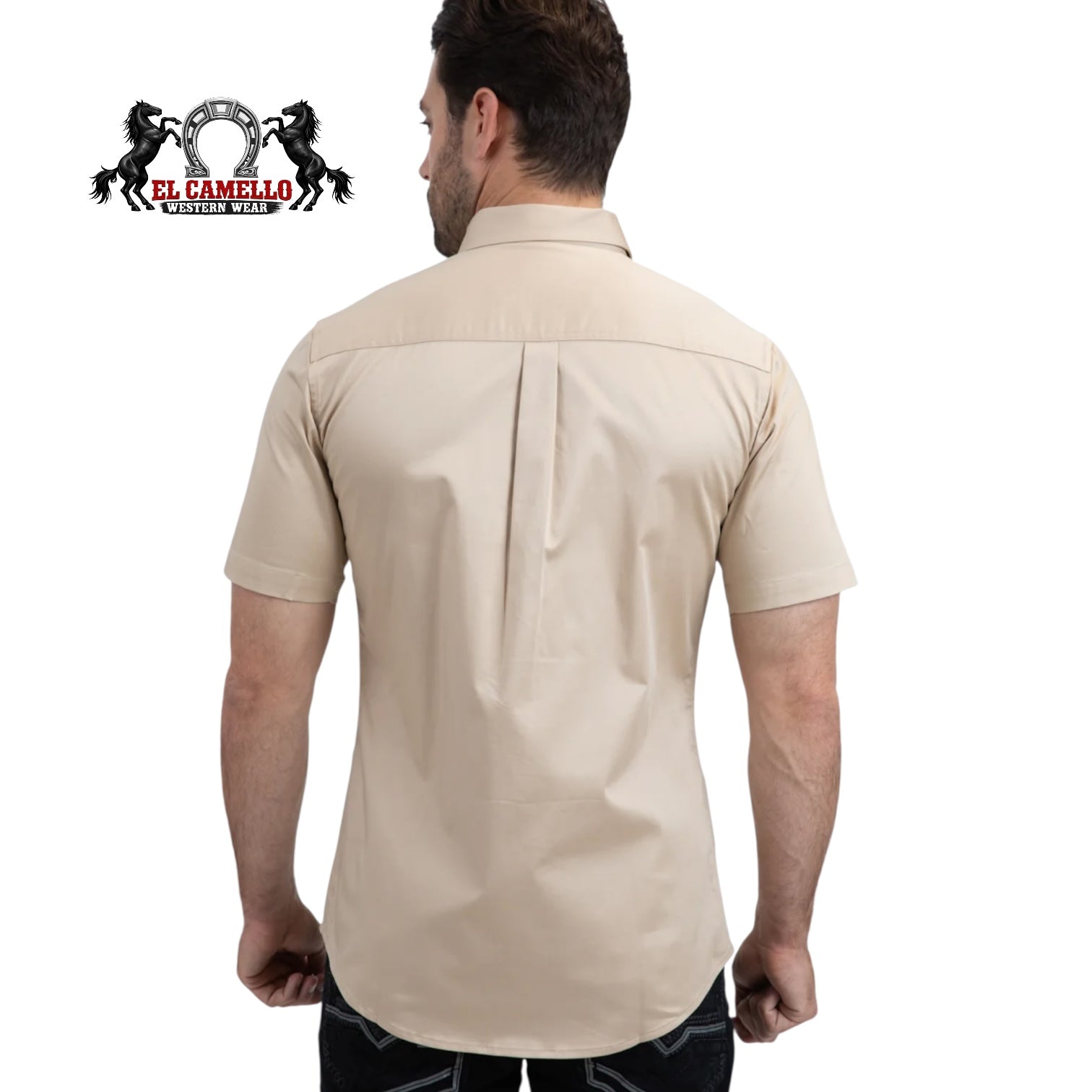 Platini Men’s Solid Khaki Short Sleeve Button-Down Shirt
CTS9261