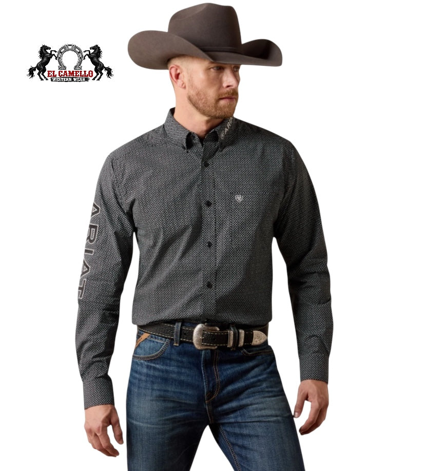 Ariat Men’s Black Medallion Print Western Shirt 10073630 – Classic Fit