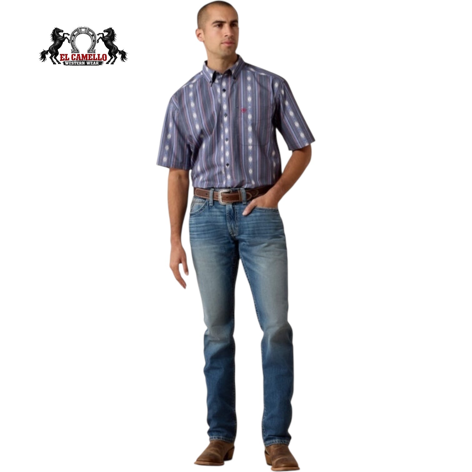 Ariat Men’s Berke Classic Fit Long Sleeve Western Shirt 10073525