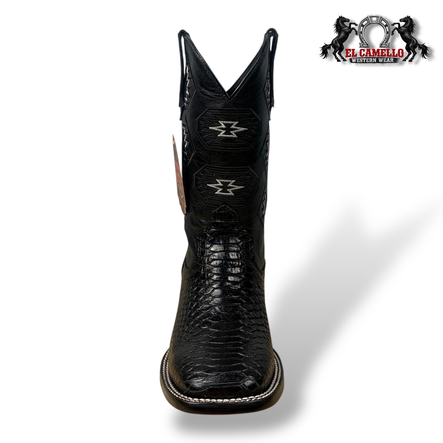 Python Brilloso Negro Torres Boots TBRCC149