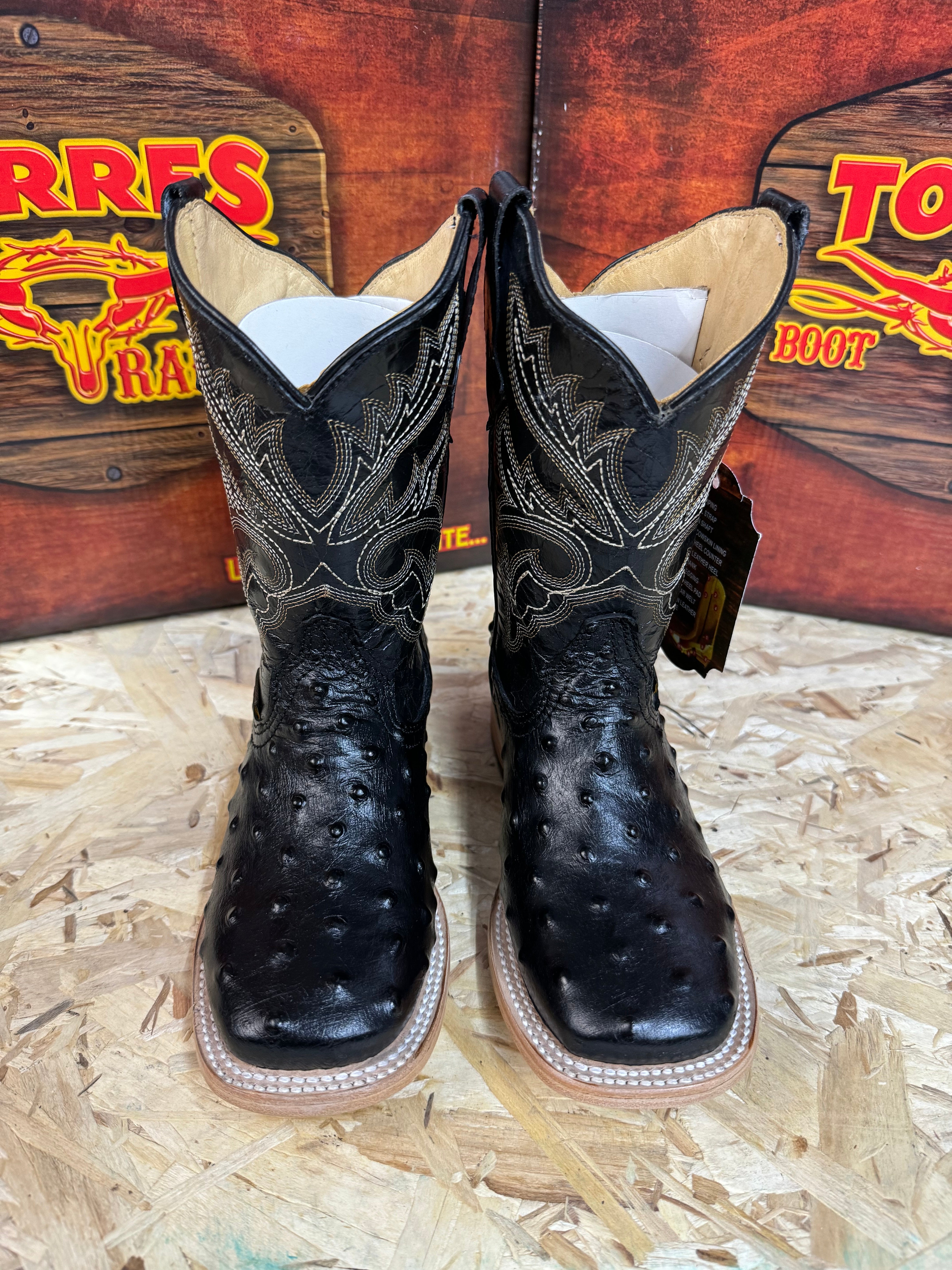 AVESTRUZ NEGRO KIDS TORRES BOOT TBR0350