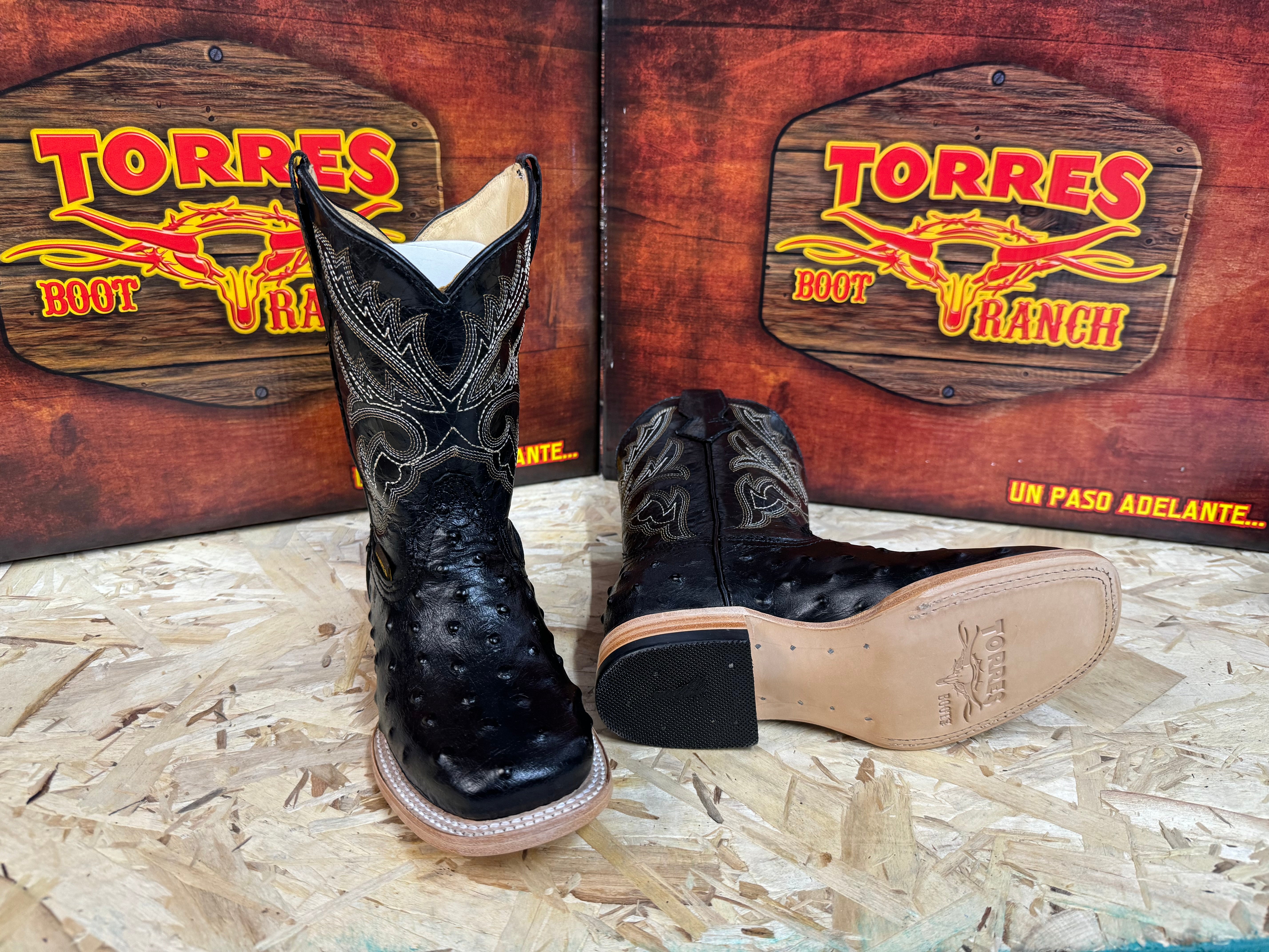 AVESTRUZ NEGRO KIDS TORRES BOOT TBR0350