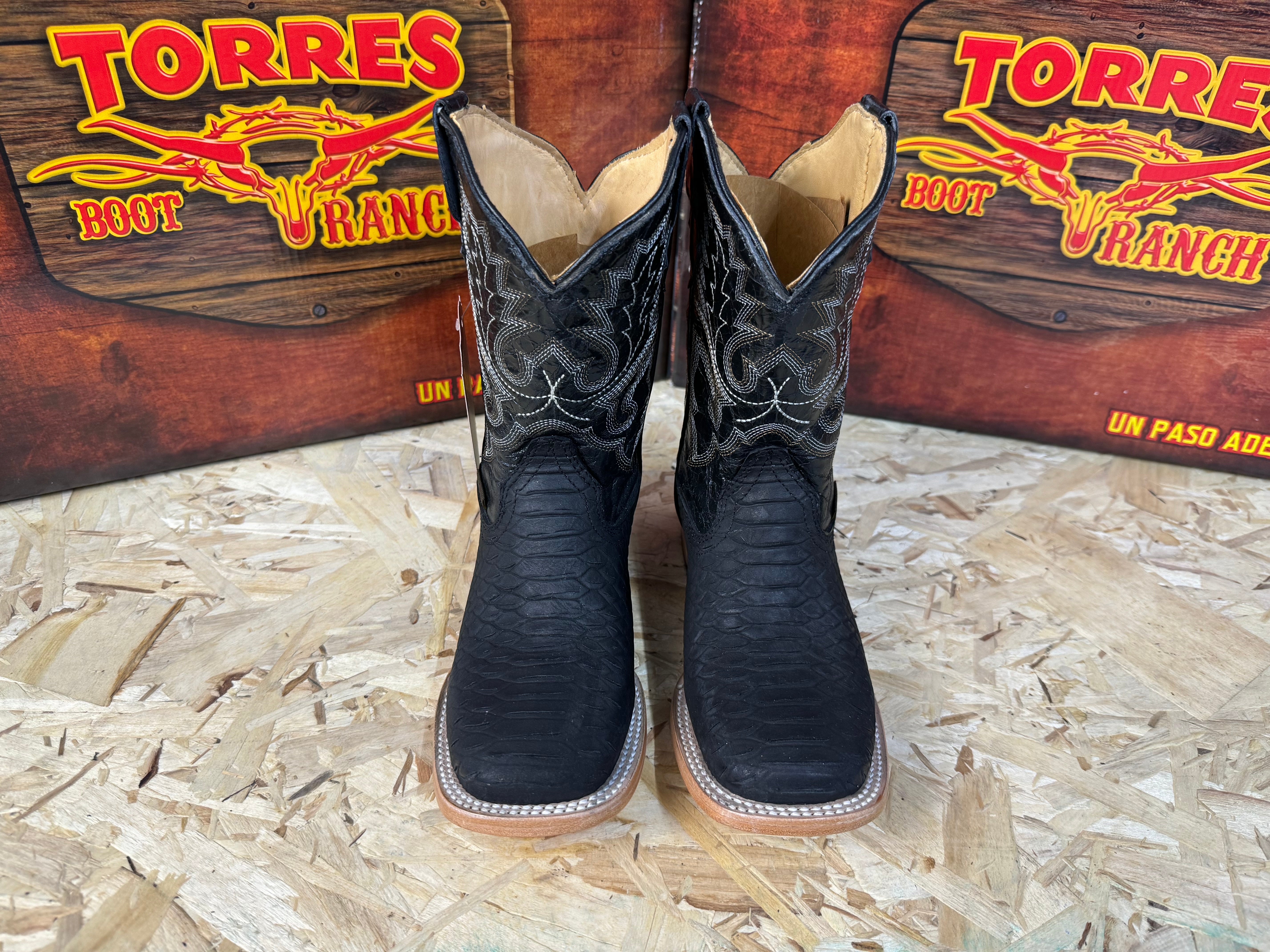 PITON NEGRO MATTE KIDS TORRES BOOTS TBR0364