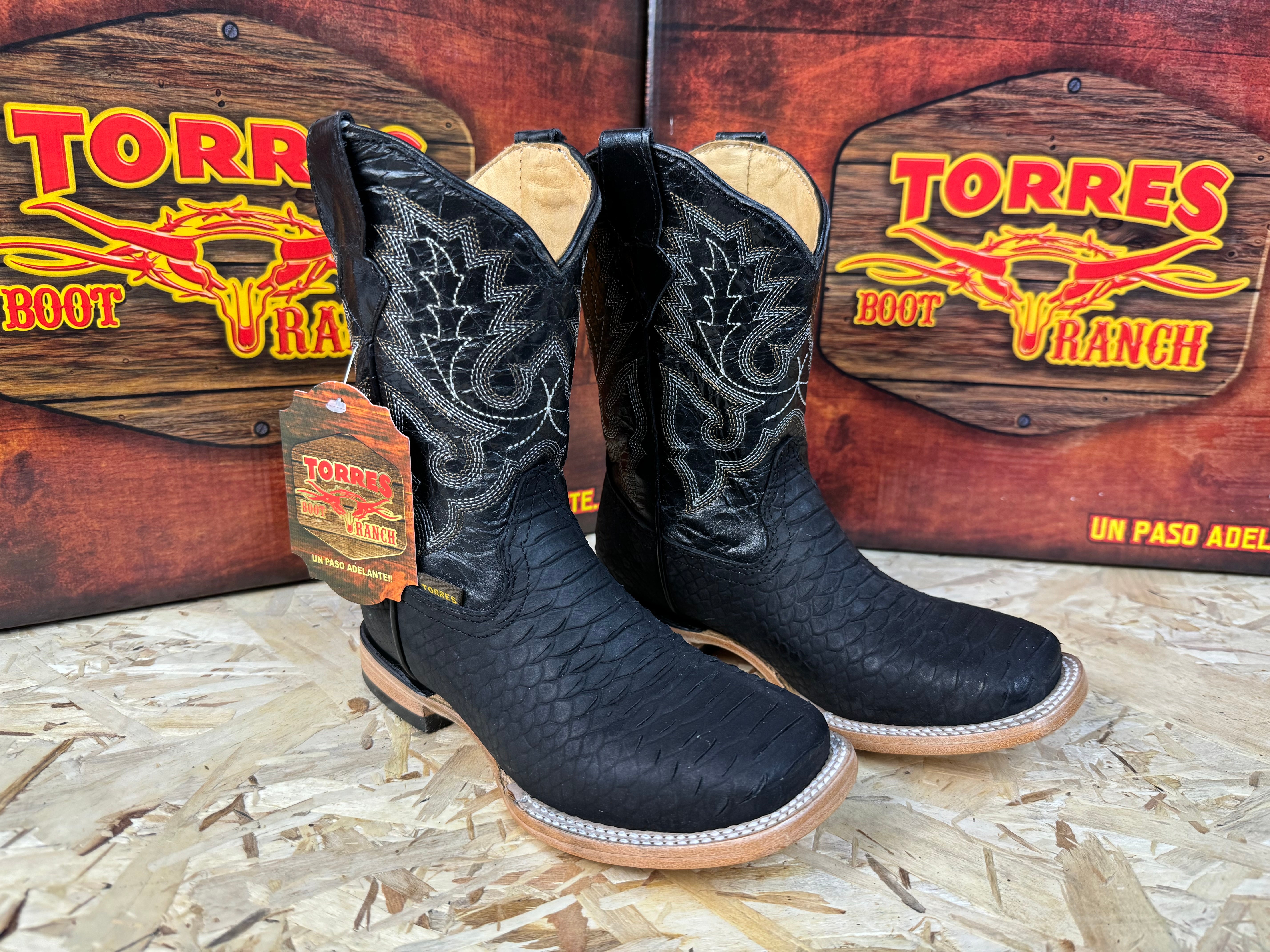 PITON NEGRO MATTE KIDS TORRES BOOTS TBR0364