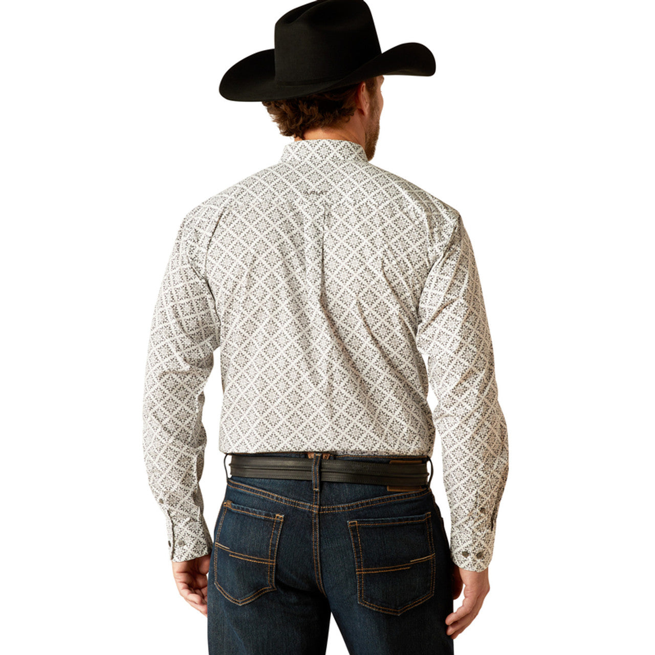 MEN'S ARIAT - JAGGER LS CALSSIC FIT - WHITE