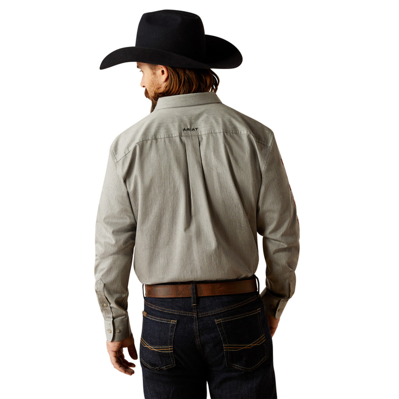 MEN'S ARIAT - TEAM LOGO CLASSIC FIT - GREY/BLACK