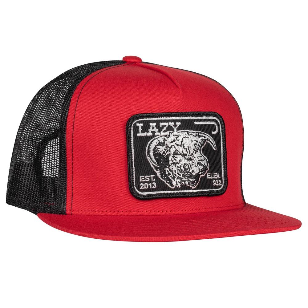 Lazy J Ranch Red & Black Cap