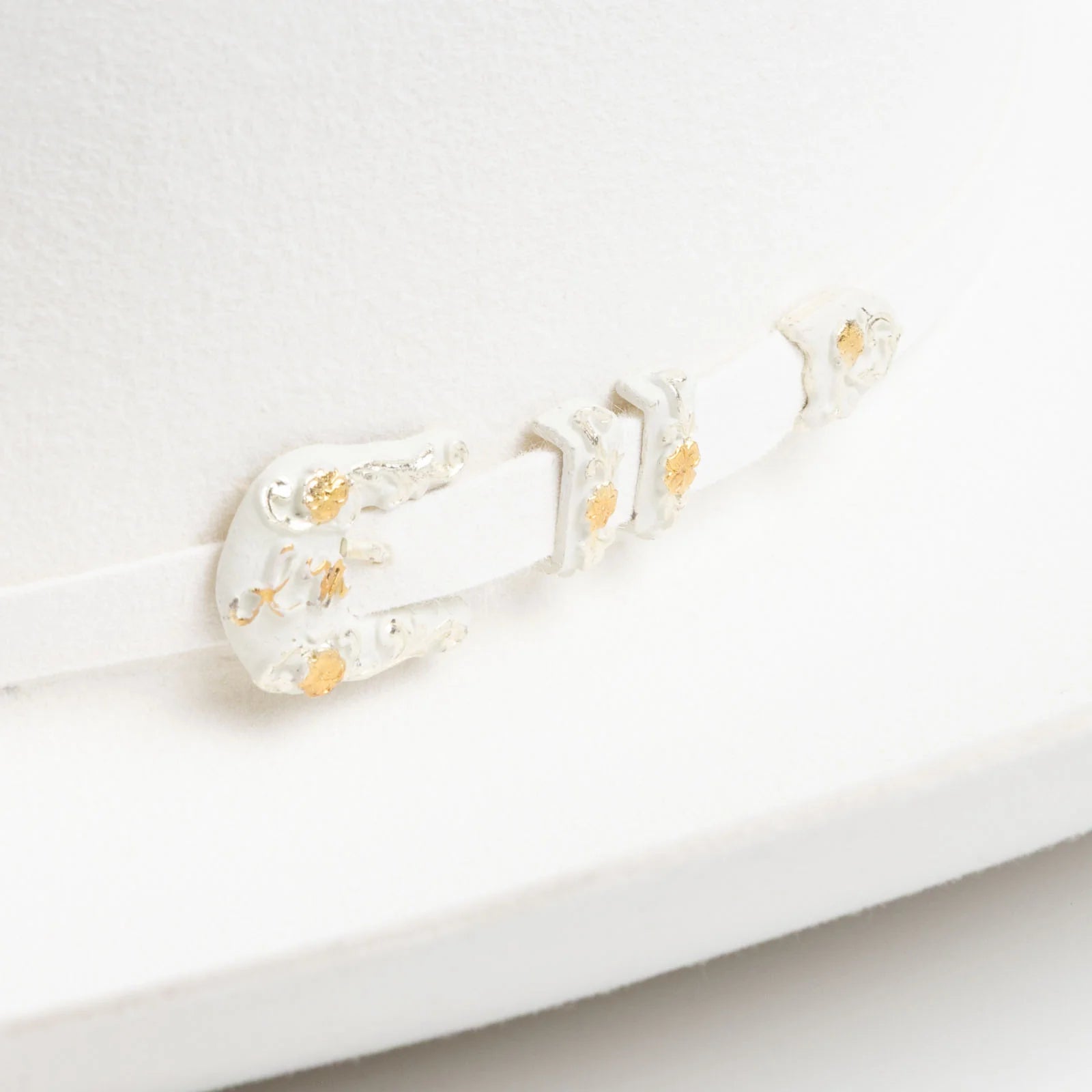 10X Jerarca in White | Larry Mahan Fur Felt Western